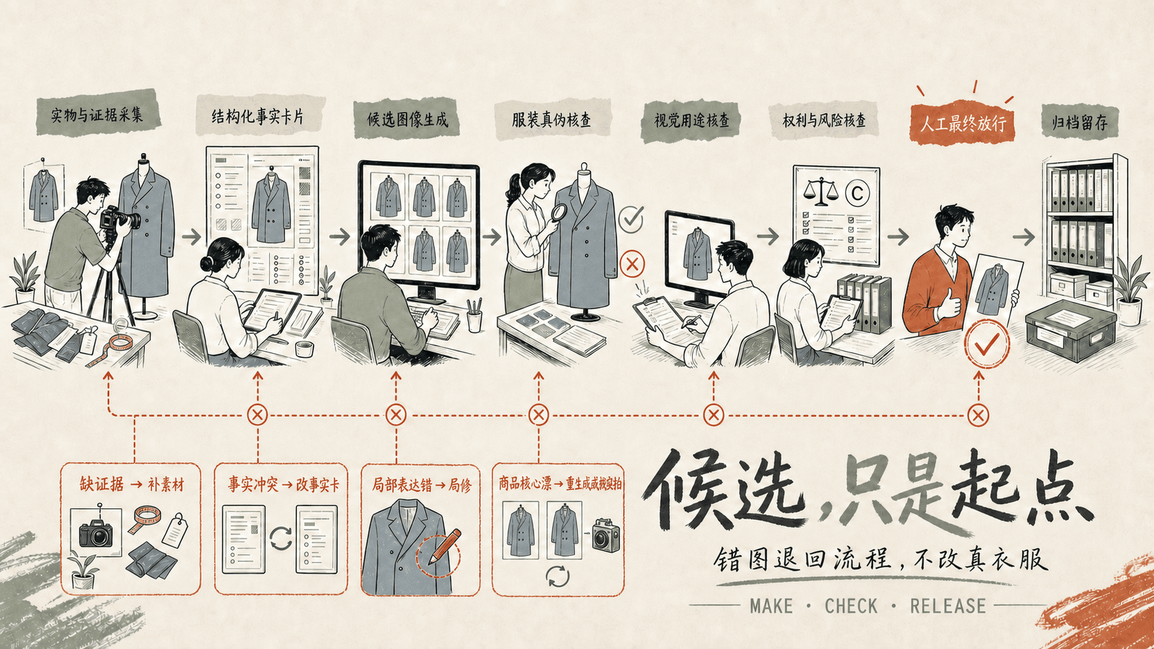 从材料到可交付结果的工作流